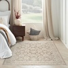 image:imageNourison Home Outlines Ivory Mocha 6 x 9 Area Rug  Easy Clean Non Shedding Bed Room Living Room Dining Room Kitchen 6 x 9Ivory Mocha