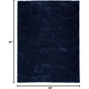 image:imageNourison Home Pacific Shag Navy 53 x 73 Area Rug  Easy Clean Non Shedding Bed Room Living Room Dining Room Kitchen 5 x 7Navy