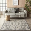 image:imageNourison Home Palamos Cream 6 x 9 Area Rug  Easy Clean Non Shedding Bed Room Living Room Dining Room Kitchen 6 x 9Cream Grey