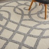 image:imageNourison Home Palamos Cream 6 x 9 Area Rug  Easy Clean Non Shedding Bed Room Living Room Dining Room Kitchen 6 x 9Cream Grey
