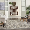 image:imageNourison Home Palamos Cream 6 x 9 Area Rug  Easy Clean Non Shedding Bed Room Living Room Dining Room Kitchen 6 x 9Cream Grey