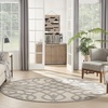 image:imageNourison Home Palamos Cream 6 x 9 Area Rug  Easy Clean Non Shedding Bed Room Living Room Dining Room Kitchen 6 x 9Cream Grey