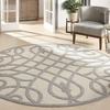 image:imageNourison Home Palamos Cream 6 x 9 Area Rug  Easy Clean Non Shedding Bed Room Living Room Dining Room Kitchen 6 x 9Cream Grey