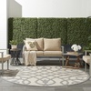 image:imageNourison Home Palamos Cream 6 x 9 Area Rug  Easy Clean Non Shedding Bed Room Living Room Dining Room Kitchen 6 x 9Cream Grey
