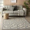 image:imageNourison Home Palamos Cream 6 x 9 Area Rug  Easy Clean Non Shedding Bed Room Living Room Dining Room Kitchen 6 x 9Cream Grey