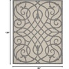 image:imageNourison Home Palamos Cream 6 x 9 Area Rug  Easy Clean Non Shedding Bed Room Living Room Dining Room Kitchen 6 x 9Cream Grey