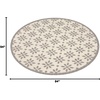image:imageNourison Home Palamos Cream 8 x Round Area Rug  Easy Clean Non Shedding Bed Room Living Room Dining Room Kitchen 8 x Round Cream