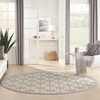 image:imageNourison Home Palamos Cream 8 x Round Area Rug  Easy Clean Non Shedding Bed Room Living Room Dining Room Kitchen 8 x Round Cream