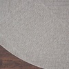 image:imageNourison Home Palamos IndoorOutdoor Light Grey 710 x Round Area Rug Easy Cleaning Non Shedding Bed Room Living Room Dining Room Deck Backyard Patio 8 RoundLight Grey