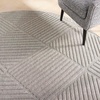 image:imageNourison Home Palamos IndoorOutdoor Light Grey 710 x Round Area Rug Easy Cleaning Non Shedding Bed Room Living Room Dining Room Deck Backyard Patio 8 RoundLight Grey