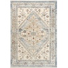 image:imageNourison Home Pardis Ivory Taupe 4 x 6 Area Rug  Easy Clean Non Shedding Bed Room Living Room Dining Room Kitchen 4 x 6Blue Taupe