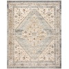 image:imageNourison Home Pardis Ivory Taupe 4 x 6 Area Rug  Easy Clean Non Shedding Bed Room Living Room Dining Room Kitchen 4 x 6Blue Taupe