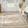 image:imageNourison Home Pardis Ivory Taupe 4 x 6 Area Rug  Easy Clean Non Shedding Bed Room Living Room Dining Room Kitchen 4 x 6Ivory Taupe