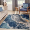 image:imageNourison Home Passion Blue Multicolor 53 x 73 Area Rug  Easy Clean Non Shedding Bed Room Living Room Dining Room Kitchen 5 x 7Blue Multicolor