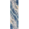 image:imageNourison Home Passion Blue Multicolor 53 x 73 Area Rug  Easy Clean Non Shedding Bed Room Living Room Dining Room Kitchen 5 x 7Blue Multicolor