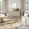 image:imageNourison Home Passion Blue Multicolor 53 x 73 Area Rug  Easy Clean Non Shedding Bed Room Living Room Dining Room Kitchen 5 x 7Ivory Multicolor