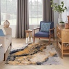 image:imageNourison Home Passion Blue Multicolor 53 x 73 Area Rug  Easy Clean Non Shedding Bed Room Living Room Dining Room Kitchen 5 x 7Ivory Multicolor