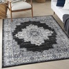 image:imageNourison Home Passion Fuchsia 110 x 210 Area Rug  Easy Clean Non Shedding Bed Room Living Room Dining Room Kitchen 2 x 3Black Ivory