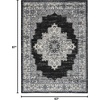 image:imageNourison Home Passion Fuchsia 110 x 210 Area Rug  Easy Clean Non Shedding Bed Room Living Room Dining Room Kitchen 2 x 3Black Ivory
