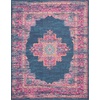 image:imageNourison Home Passion Fuchsia 110 x 210 Area Rug  Easy Clean Non Shedding Bed Room Living Room Dining Room Kitchen 2 x 3Blue