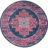 image:imageNourison Home Passion Fuchsia 110 x 210 Area Rug  Easy Clean Non Shedding Bed Room Living Room Dining Room Kitchen 2 x 3Blue
