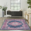image:imageNourison Home Passion Fuchsia 110 x 210 Area Rug  Easy Clean Non Shedding Bed Room Living Room Dining Room Kitchen 2 x 3Blue