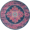image:imageNourison Home Passion Fuchsia 110 x 210 Area Rug  Easy Clean Non Shedding Bed Room Living Room Dining Room Kitchen 2 x 3Blue