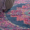 image:imageNourison Home Passion Fuchsia 110 x 210 Area Rug  Easy Clean Non Shedding Bed Room Living Room Dining Room Kitchen 2 x 3Blue