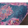 image:imageNourison Home Passion Fuchsia 110 x 210 Area Rug  Easy Clean Non Shedding Bed Room Living Room Dining Room Kitchen 2 x 3Blue