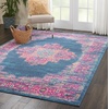 image:imageNourison Home Passion Fuchsia 110 x 210 Area Rug  Easy Clean Non Shedding Bed Room Living Room Dining Room Kitchen 2 x 3Blue