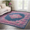 image:imageNourison Home Passion Fuchsia 110 x 210 Area Rug  Easy Clean Non Shedding Bed Room Living Room Dining Room Kitchen 2 x 3Blue