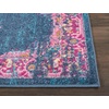 image:imageNourison Home Passion Fuchsia 110 x 210 Area Rug  Easy Clean Non Shedding Bed Room Living Room Dining Room Kitchen 2 x 3Blue
