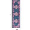 image:imageNourison Home Passion Fuchsia 110 x 210 Area Rug  Easy Clean Non Shedding Bed Room Living Room Dining Room Kitchen 2 x 3Blue