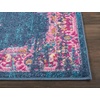 image:imageNourison Home Passion Fuchsia 110 x 210 Area Rug  Easy Clean Non Shedding Bed Room Living Room Dining Room Kitchen 2 x 3Blue