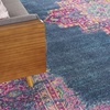 image:imageNourison Home Passion Fuchsia 110 x 210 Area Rug  Easy Clean Non Shedding Bed Room Living Room Dining Room Kitchen 2 x 3Blue