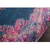 image:imageNourison Home Passion Fuchsia 110 x 210 Area Rug  Easy Clean Non Shedding Bed Room Living Room Dining Room Kitchen 2 x 3Blue