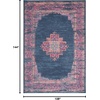 image:imageNourison Home Passion Fuchsia 110 x 210 Area Rug  Easy Clean Non Shedding Bed Room Living Room Dining Room Kitchen 2 x 3Blue