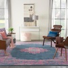image:imageNourison Home Passion Fuchsia 110 x 210 Area Rug  Easy Clean Non Shedding Bed Room Living Room Dining Room Kitchen 2 x 3Blue