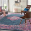 image:imageNourison Home Passion Fuchsia 110 x 210 Area Rug  Easy Clean Non Shedding Bed Room Living Room Dining Room Kitchen 2 x 3Blue