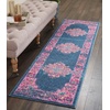 image:imageNourison Home Passion Fuchsia 110 x 210 Area Rug  Easy Clean Non Shedding Bed Room Living Room Dining Room Kitchen 2 x 3Blue