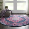 image:imageNourison Home Passion Fuchsia 110 x 210 Area Rug  Easy Clean Non Shedding Bed Room Living Room Dining Room Kitchen 2 x 3Blue