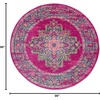 image:imageNourison Home Passion Fuchsia 110 x 210 Area Rug  Easy Clean Non Shedding Bed Room Living Room Dining Room Kitchen 2 x 3Fuchsia