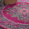 image:imageNourison Home Passion Fuchsia 110 x 210 Area Rug  Easy Clean Non Shedding Bed Room Living Room Dining Room Kitchen 2 x 3Fuchsia