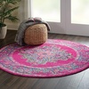 image:imageNourison Home Passion Fuchsia 110 x 210 Area Rug  Easy Clean Non Shedding Bed Room Living Room Dining Room Kitchen 2 x 3Fuchsia