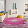 image:imageNourison Home Passion Fuchsia 110 x 210 Area Rug  Easy Clean Non Shedding Bed Room Living Room Dining Room Kitchen 2 x 3Fuchsia