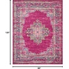 image:imageNourison Home Passion Fuchsia 110 x 210 Area Rug  Easy Clean Non Shedding Bed Room Living Room Dining Room Kitchen 2 x 3Fuchsia