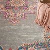 image:imageNourison Home Passion Fuchsia 110 x 210 Area Rug  Easy Clean Non Shedding Bed Room Living Room Dining Room Kitchen 2 x 3Grey
