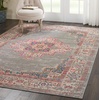 image:imageNourison Home Passion Fuchsia 110 x 210 Area Rug  Easy Clean Non Shedding Bed Room Living Room Dining Room Kitchen 2 x 3Grey