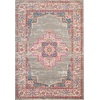image:imageNourison Home Passion Fuchsia 110 x 210 Area Rug  Easy Clean Non Shedding Bed Room Living Room Dining Room Kitchen 2 x 3Grey