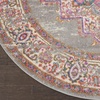 image:imageNourison Home Passion Fuchsia 110 x 210 Area Rug  Easy Clean Non Shedding Bed Room Living Room Dining Room Kitchen 2 x 3Grey